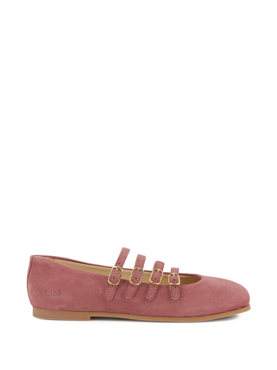 Balerini Chloe roz din piele - Img 2