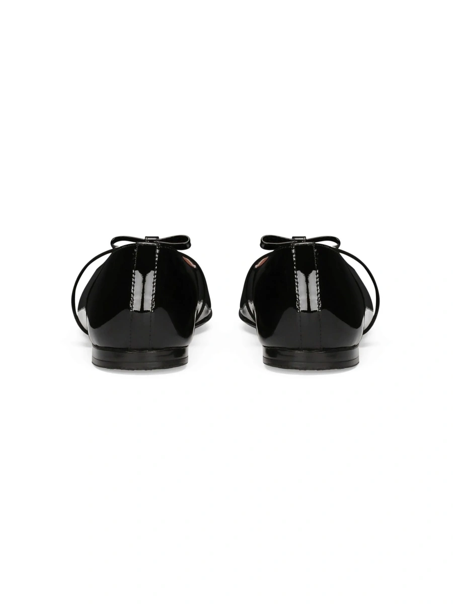 Balerini Dolce &amp; Gabbana albastri din piele - Img 3