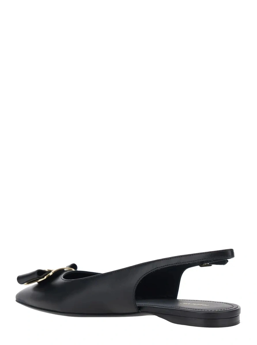 Balerini Ferragamo negri din piele - Img 2