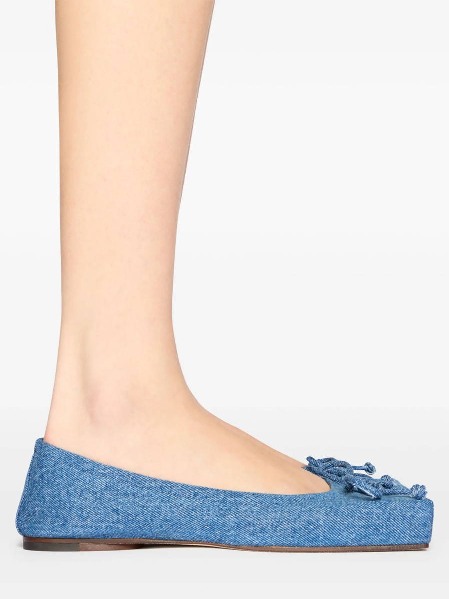 Balerini JACQUEMUS albastri din bumbac - Img 5
