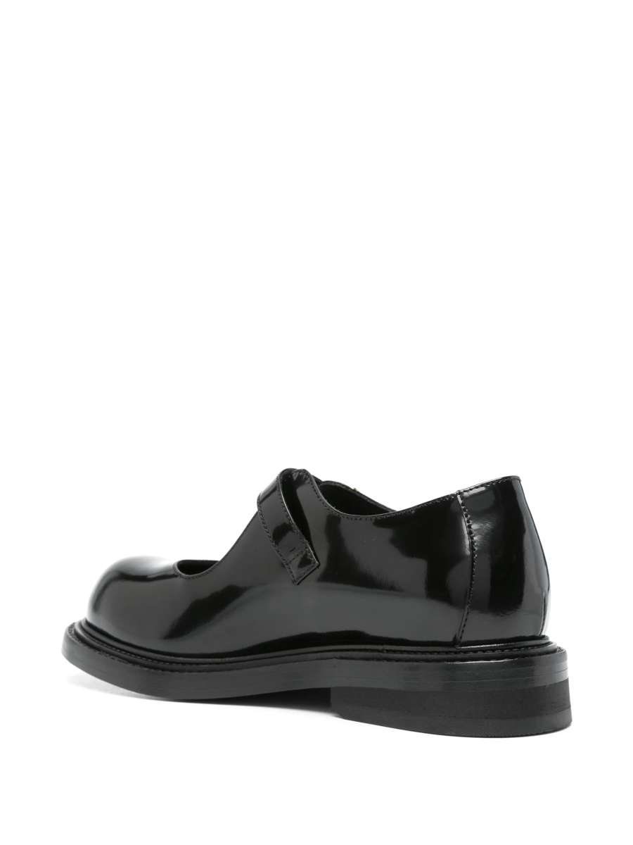 Balerini Moschino negri din piele - Img 3