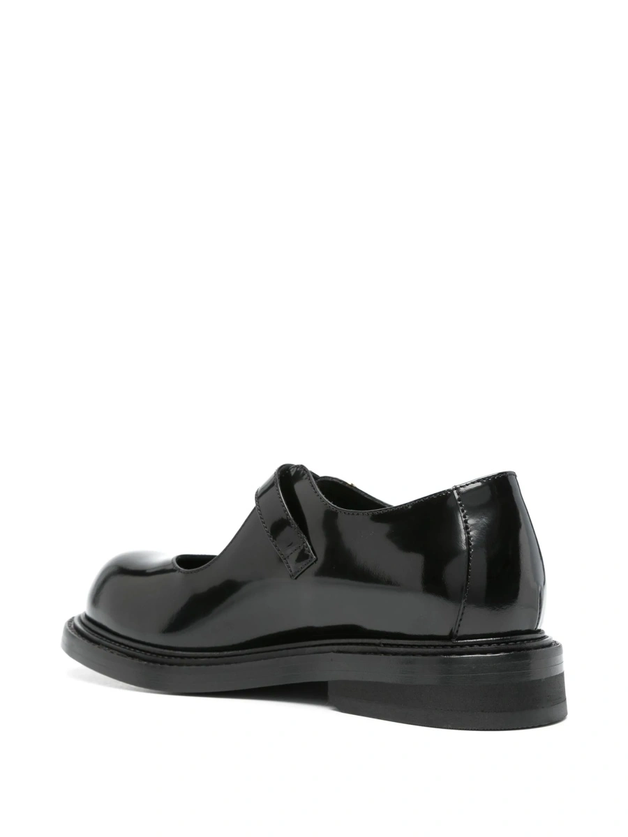 Balerini Moschino negri din piele - Img 3