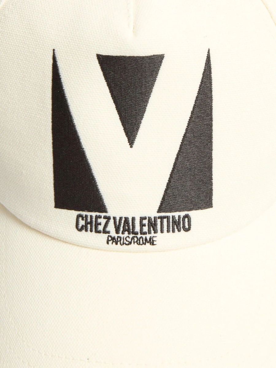 Basca Valentino Garavani neutra din bumbac si polyester - Img 4