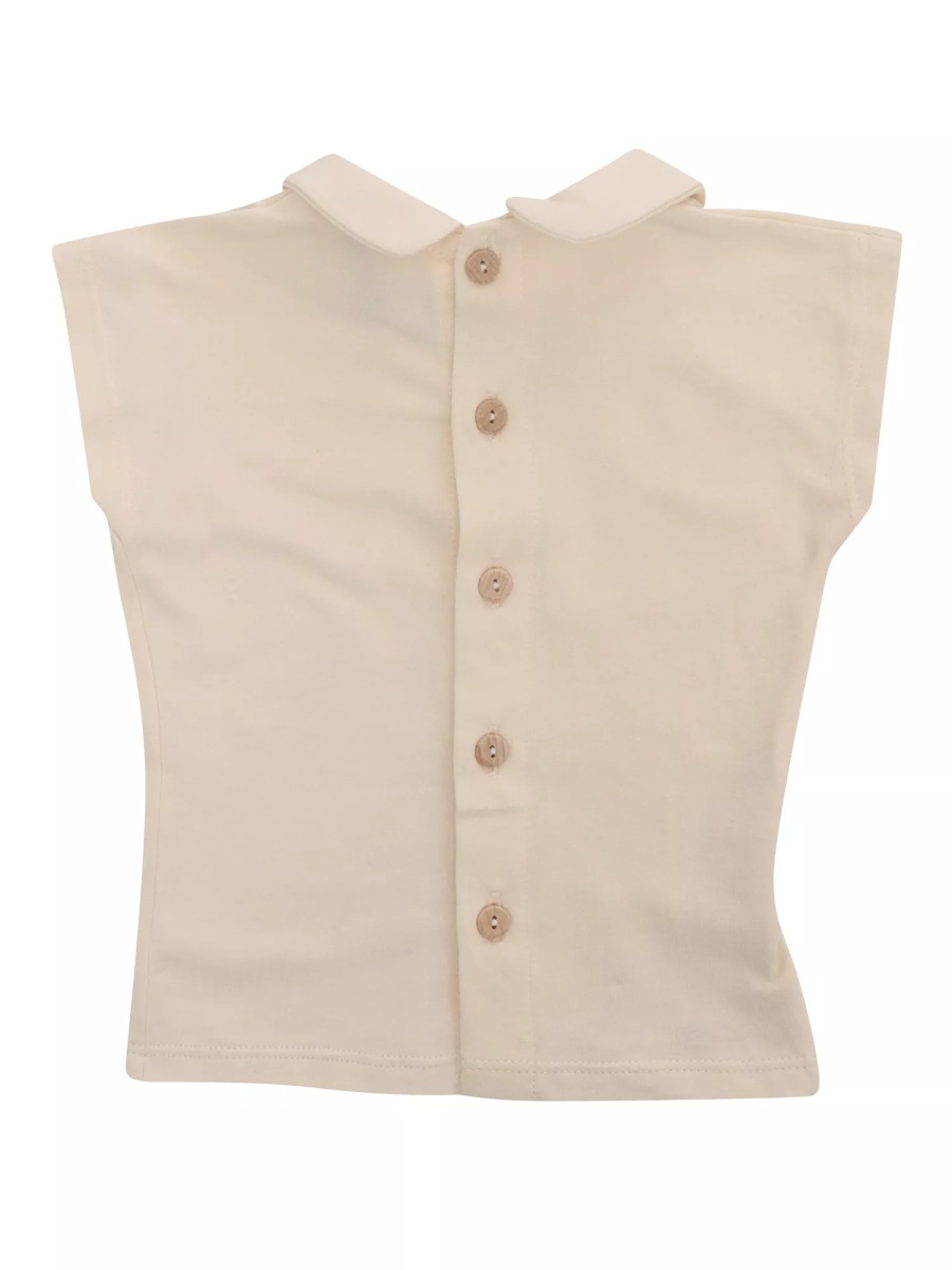 Beige sleevless blouse - Img 2