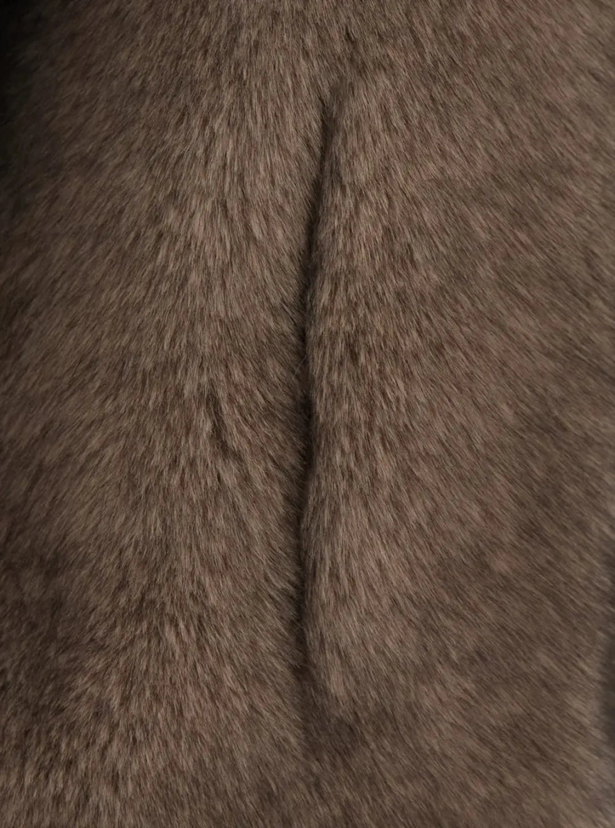 Blana VALENTINI 1972 maro din shearling si blana ecologica - Img 3
