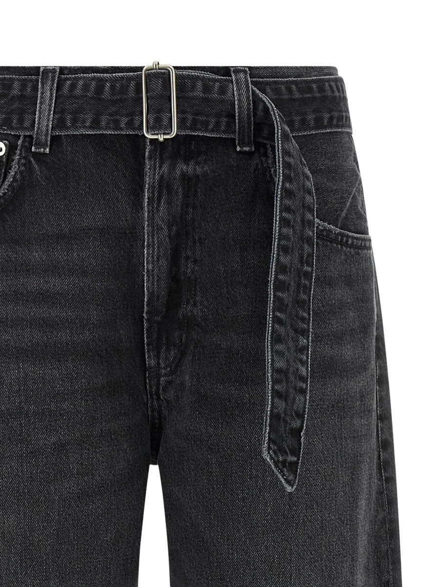 Blugi AGOLDE gri din denim - Img 5