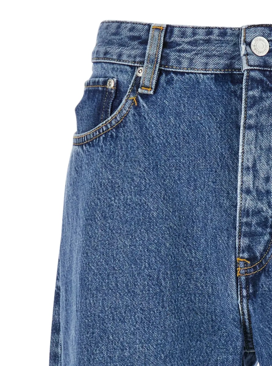 Blugi Blue Jeans with Belt Loops in Denim Man - Img 3