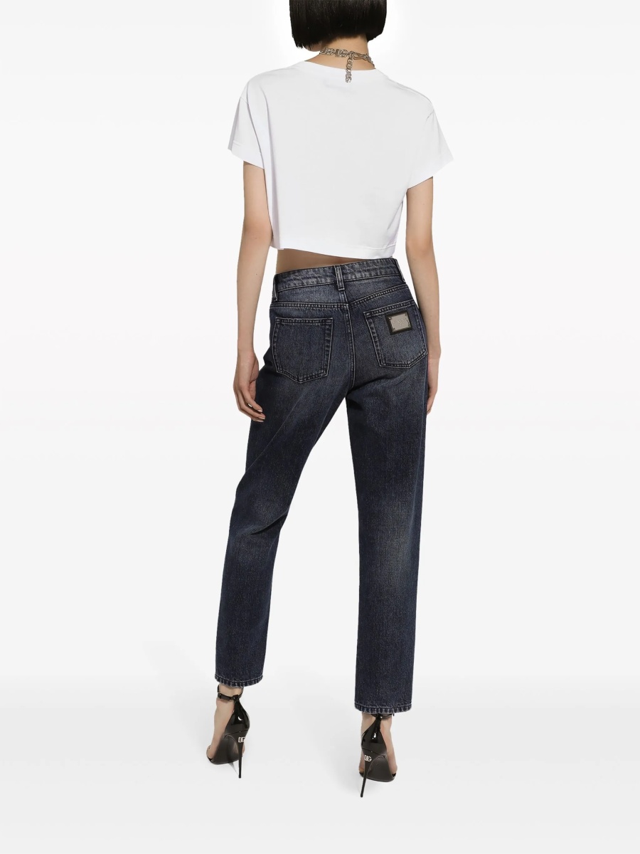 Blugi boyfriend Dolce &amp; Gabbana negri - Img 4