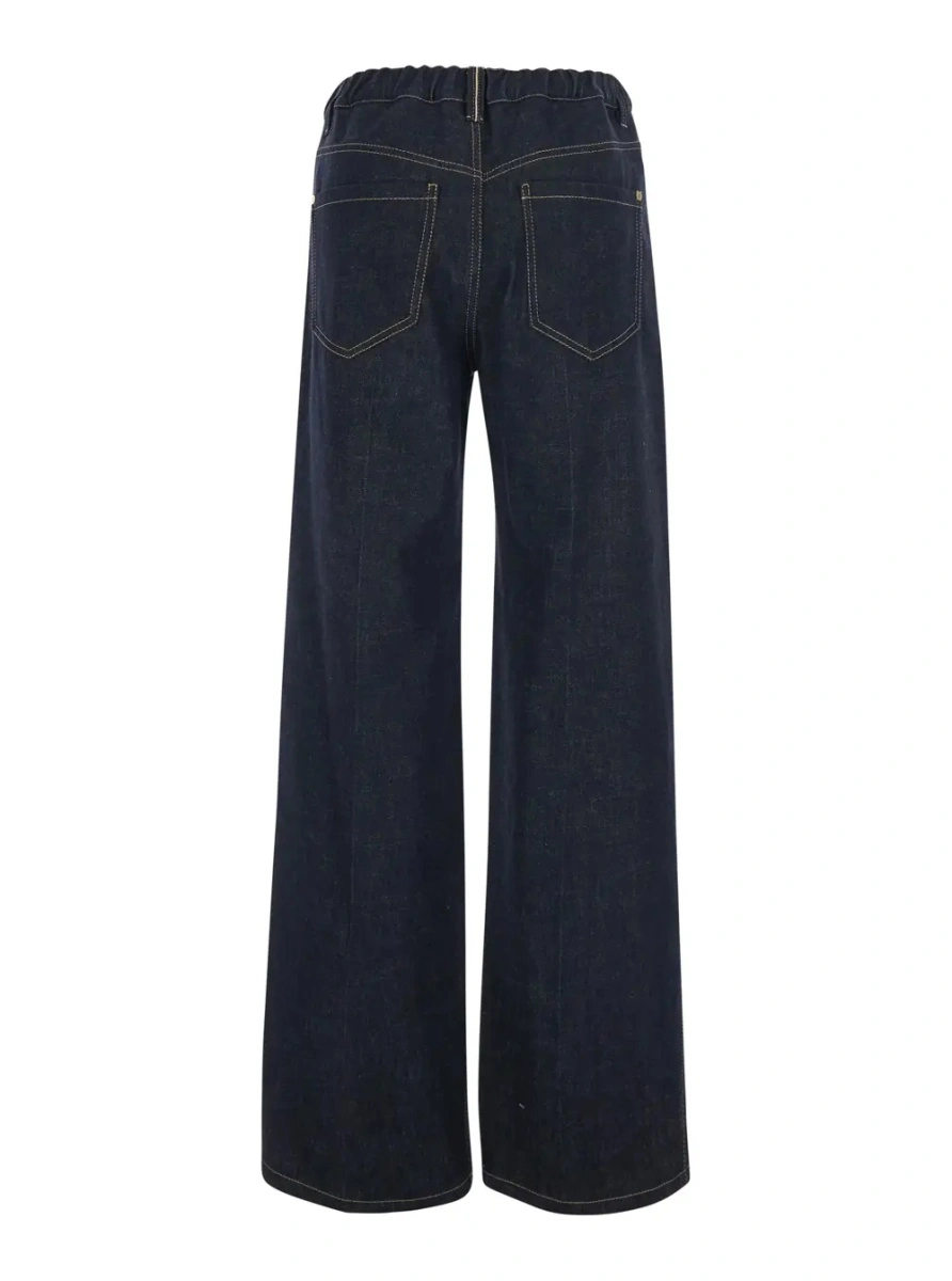 Blugi Brunello Cucinelli albastri din denim - Img 2