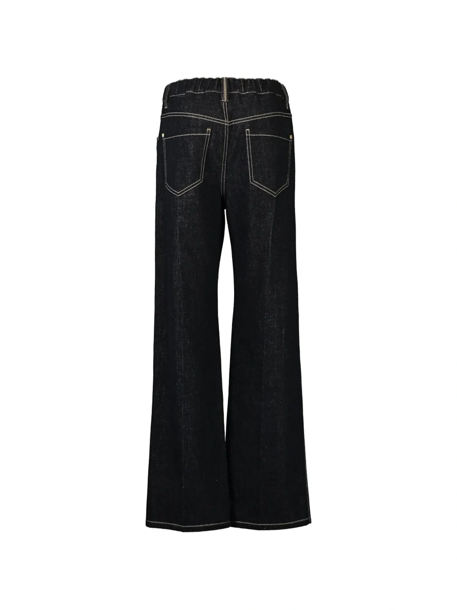 Blugi Brunello Cucinelli albastri din denim - Img 5