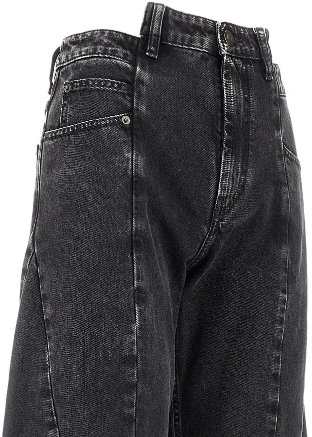Blugi Cut-out waist jeans - Img 2