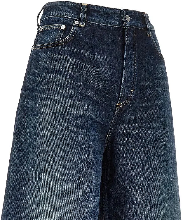 Blugi Denim palazzo shorts - Img 2