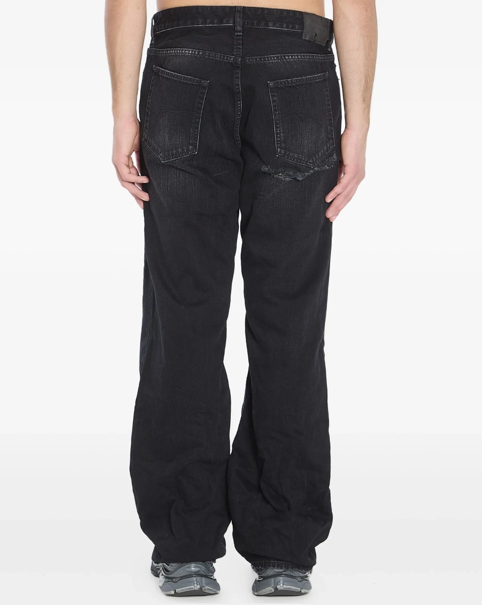 Blugi Distressed Relaxed Jeans - Img 4
