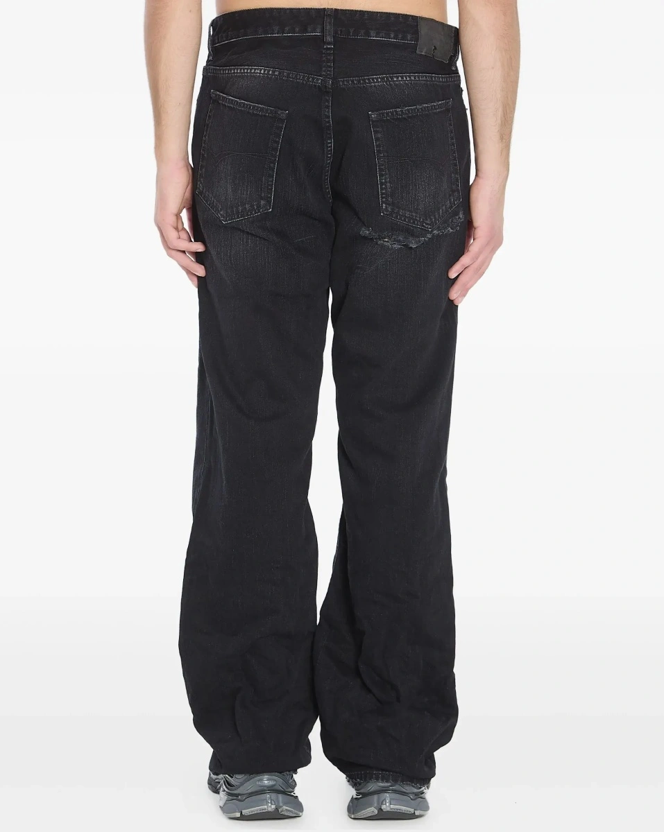 Blugi Distressed Relaxed Jeans - Img 4