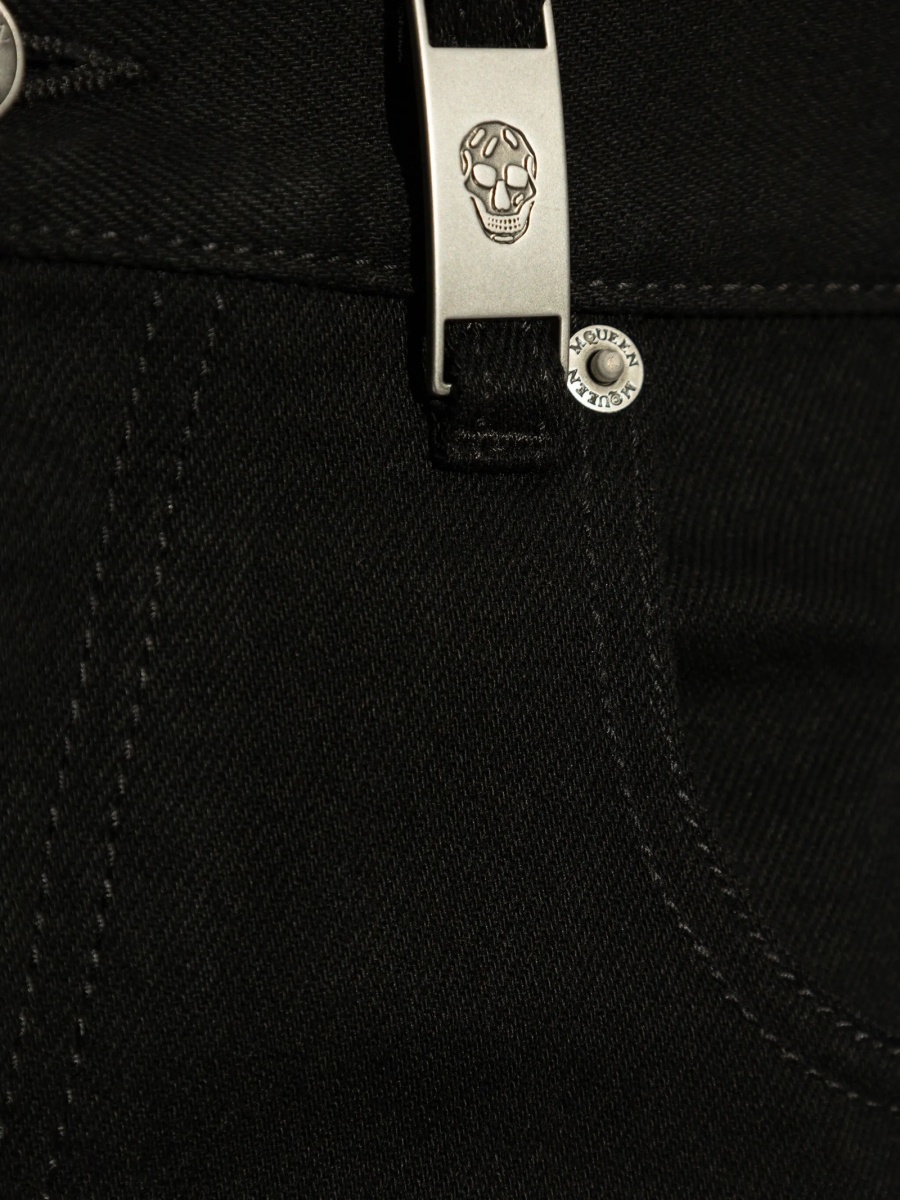 Blugi drepti Alexander McQueen negri - Img 5