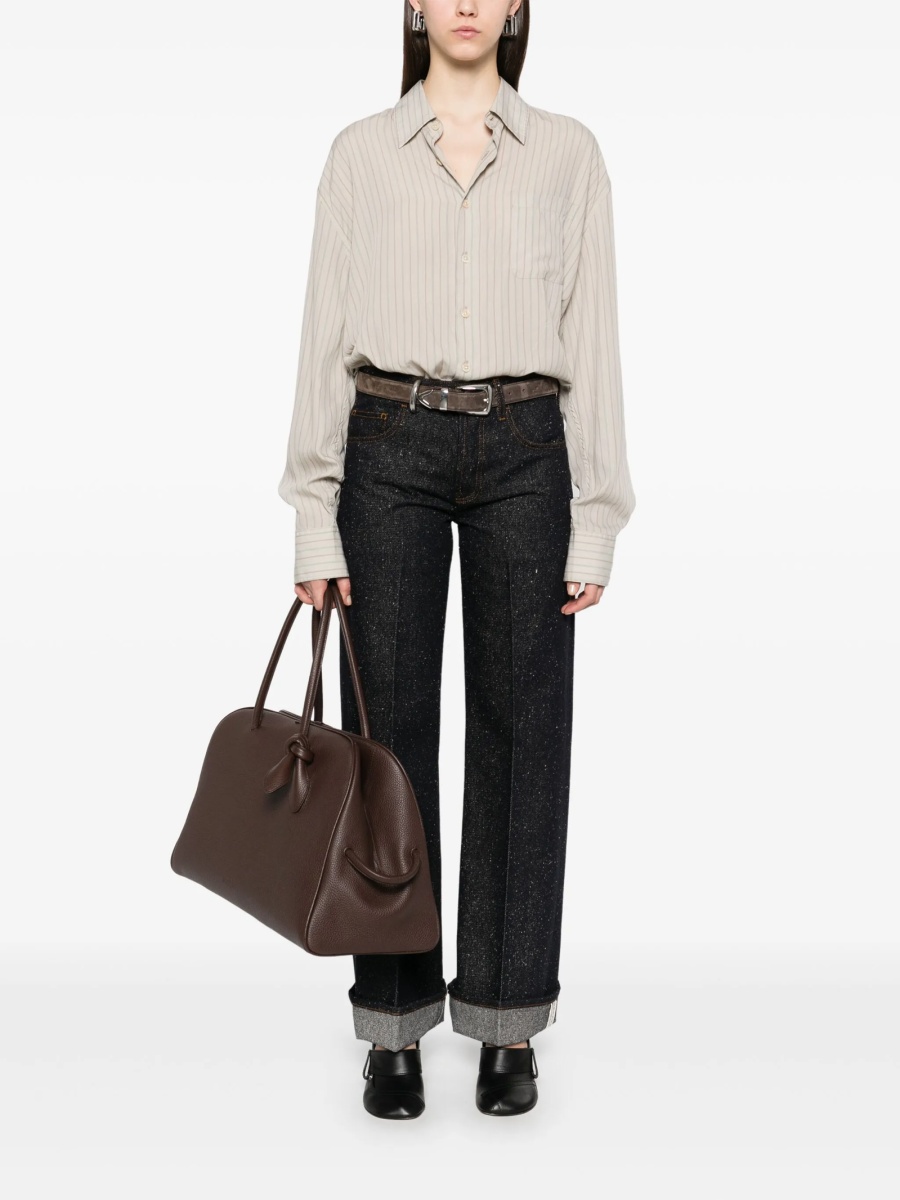 Blugi drepti Burberry albastri - Img 2