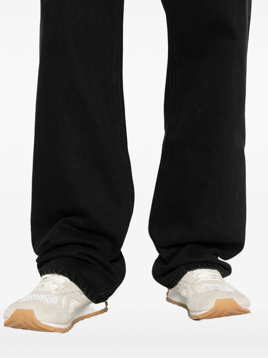 Blugi drepti JACQUEMUS negri din bumbac - Img 5