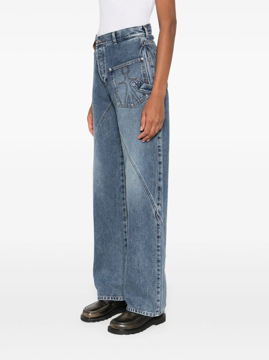 Blugi drepti JW Anderson albastri - Img 3