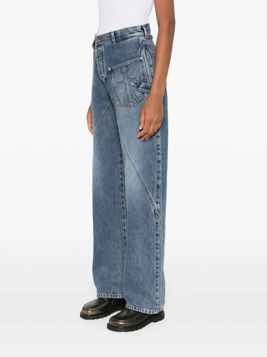 Blugi drepti JW Anderson albastri - Img 3