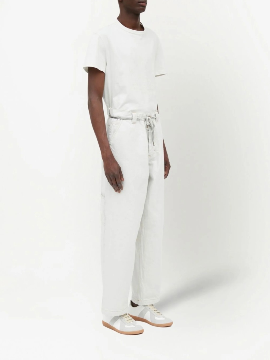 Blugi drepti Maison Margiela albi - Img 3
