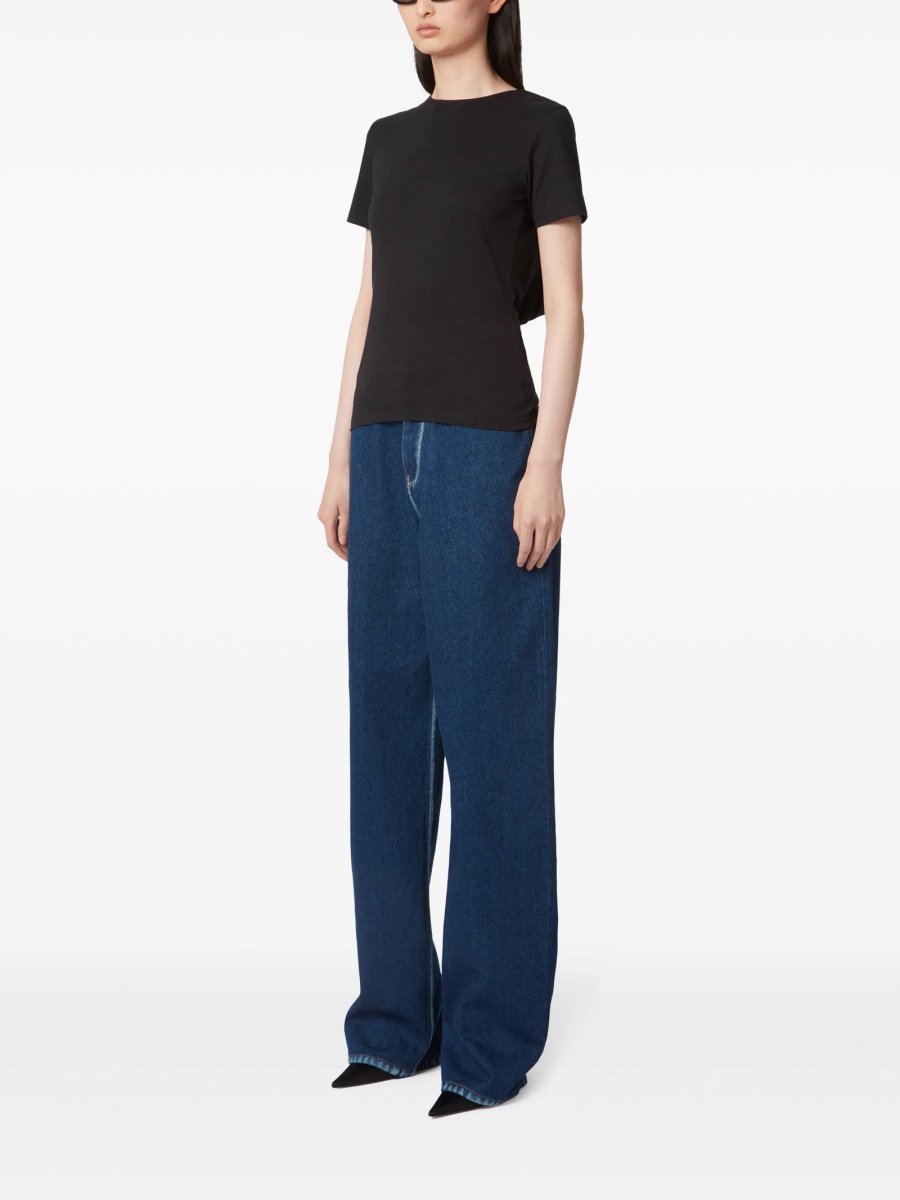Blugi drepti Nina Ricci albastri - Img 3
