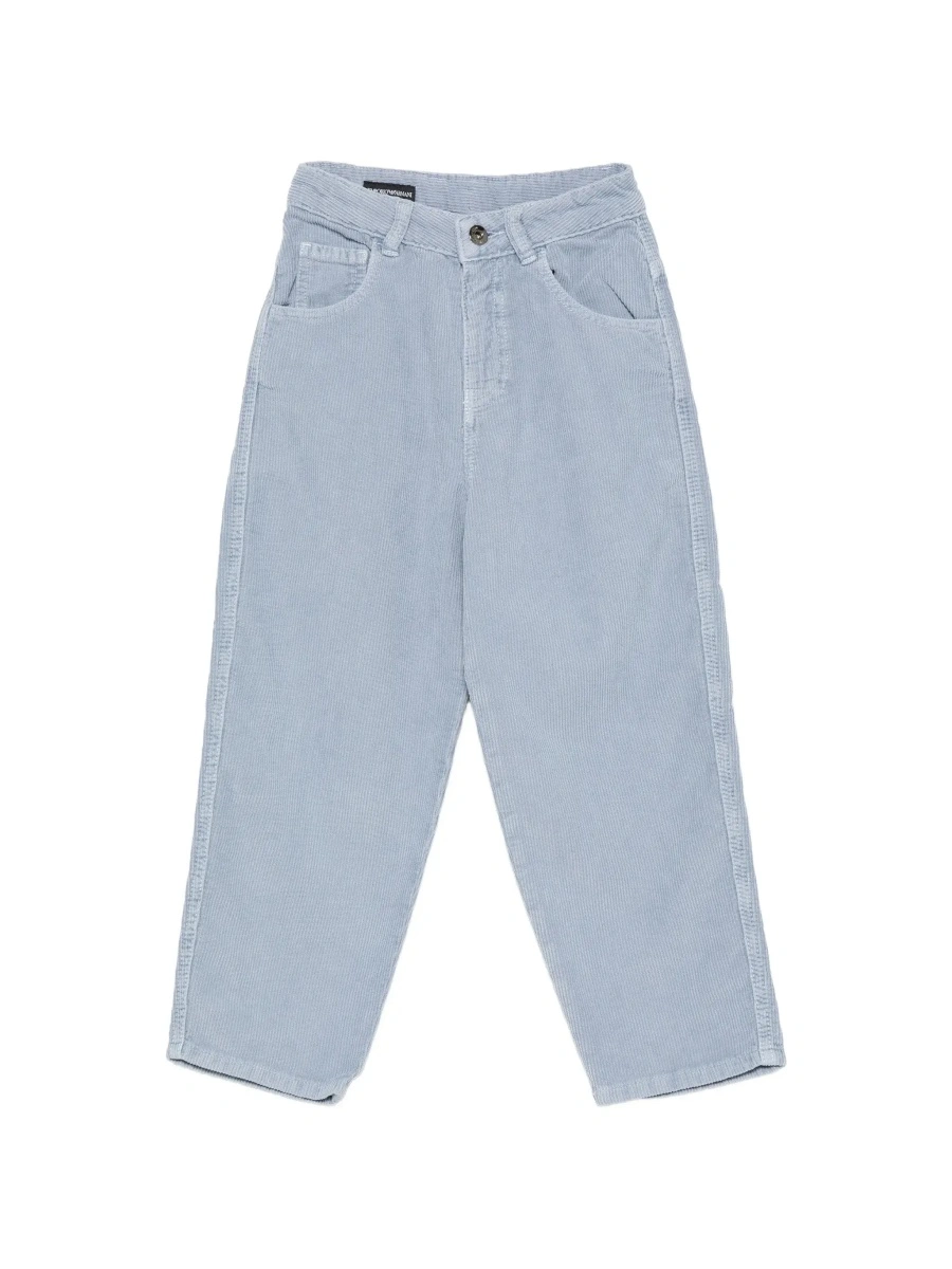 Blugi EMPORIO ARMANI KIDS albastri din denim - Img 6