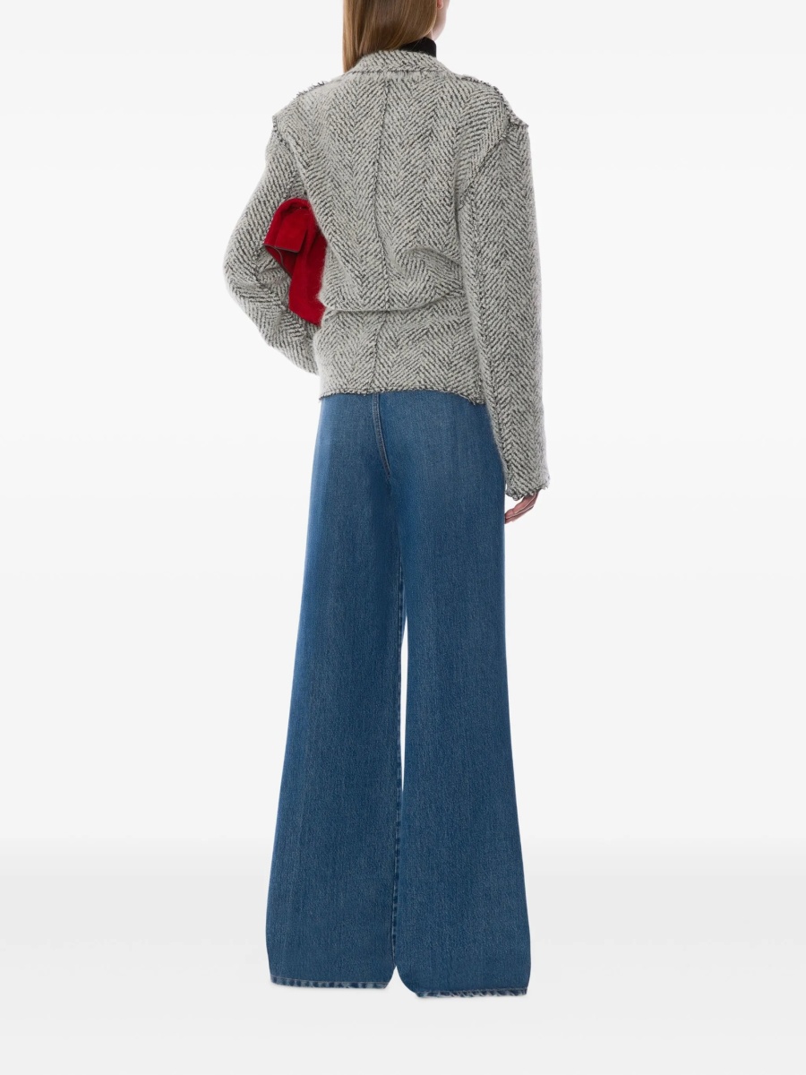 Blugi evazati Alberta Ferretti albastri - Img 3