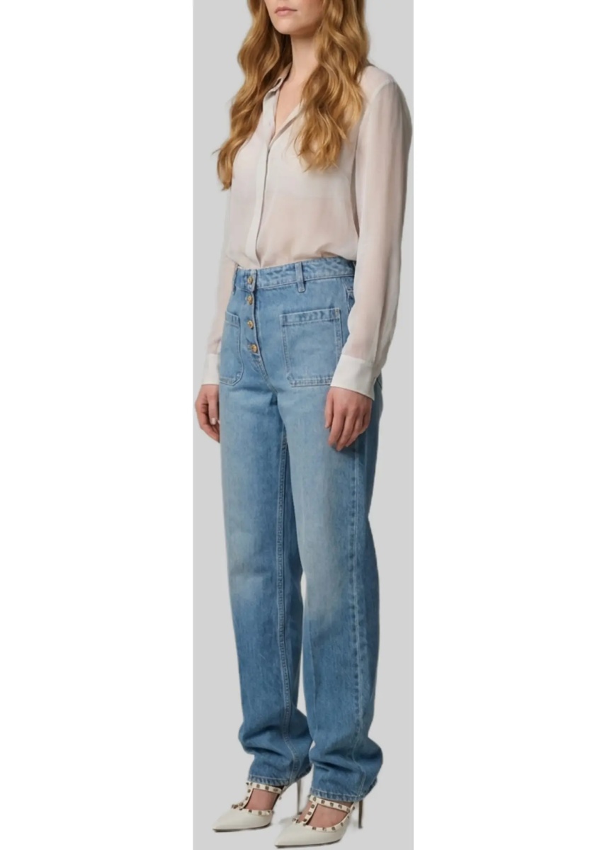 Blugi Flare Denim Pants - Img 3