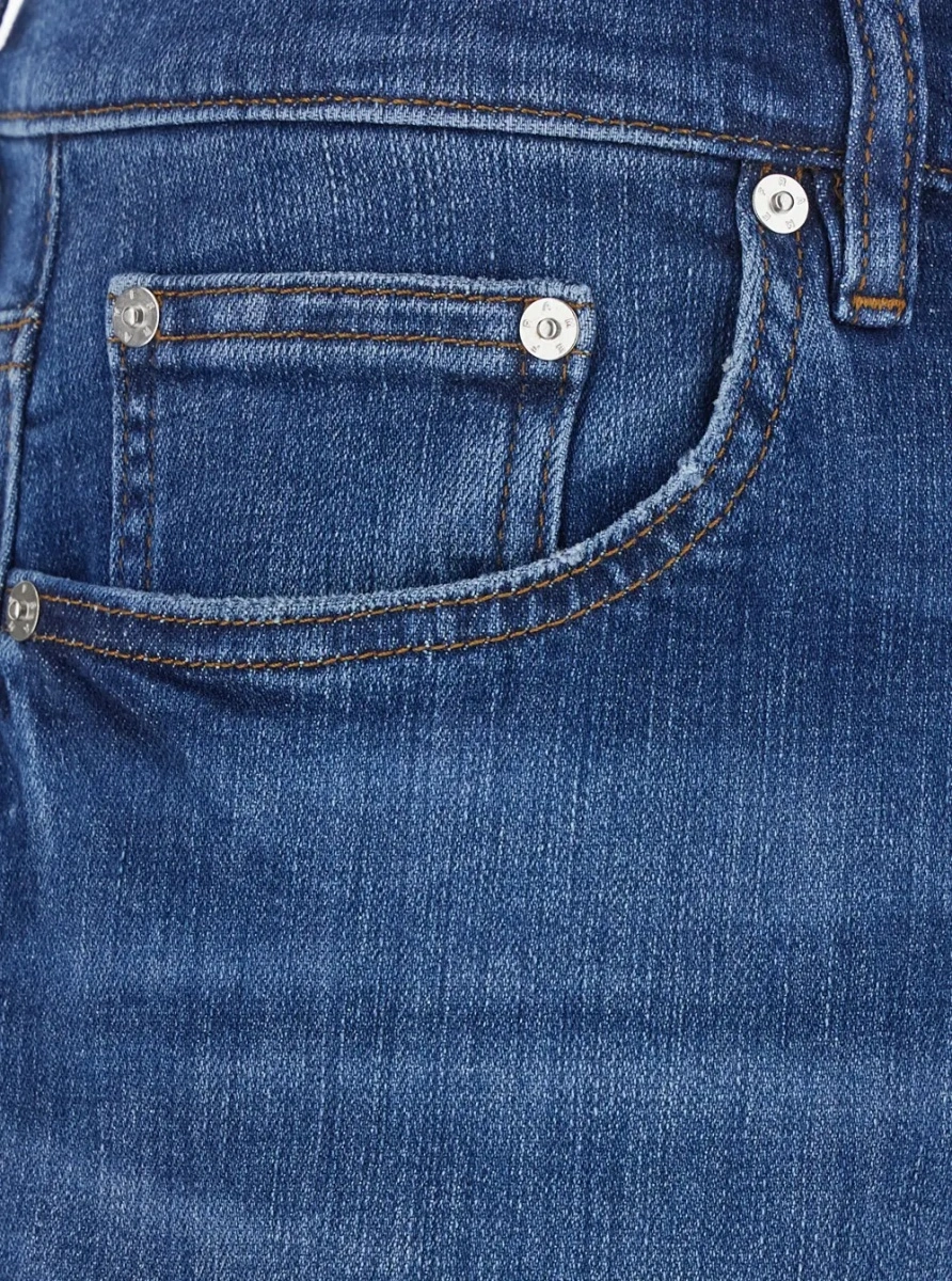Blugi FRAME albastri din denim - Img 3