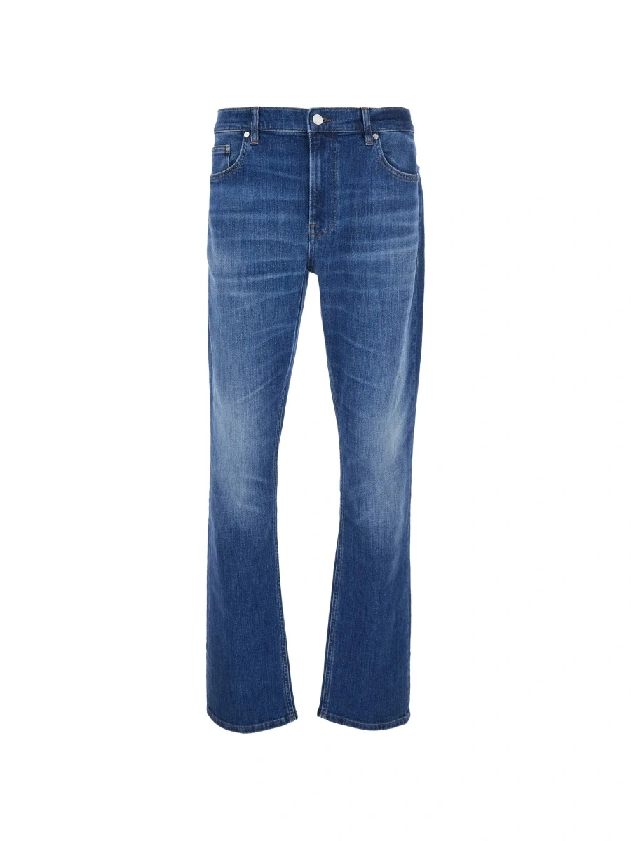 Blugi FRAME albastri din denim - Img 6