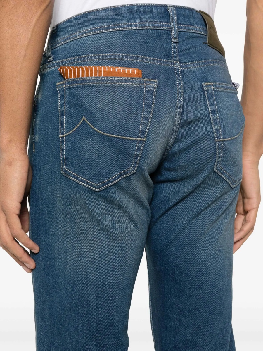 Blugi Jacob Cohen Medium Blue Cotton Denim Jeans* - Img 5