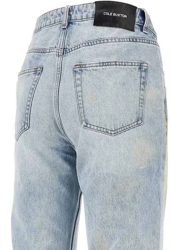Blugi Paint Marked straight leg jeans - Img 4