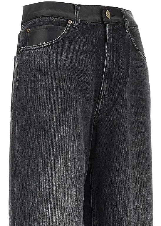 Blugi Pinko negri din denim - Img 2