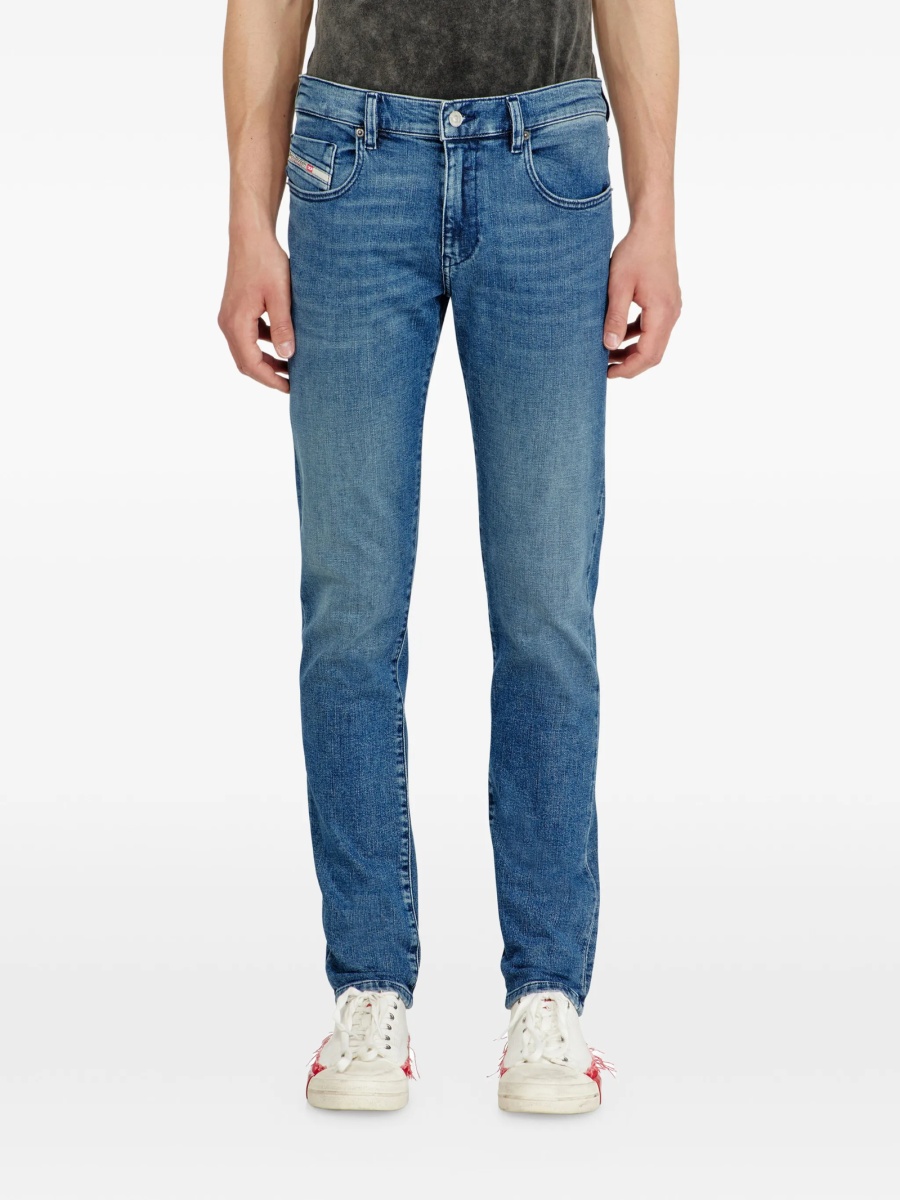 Blugi slim fit Diesel albastri - Img 5