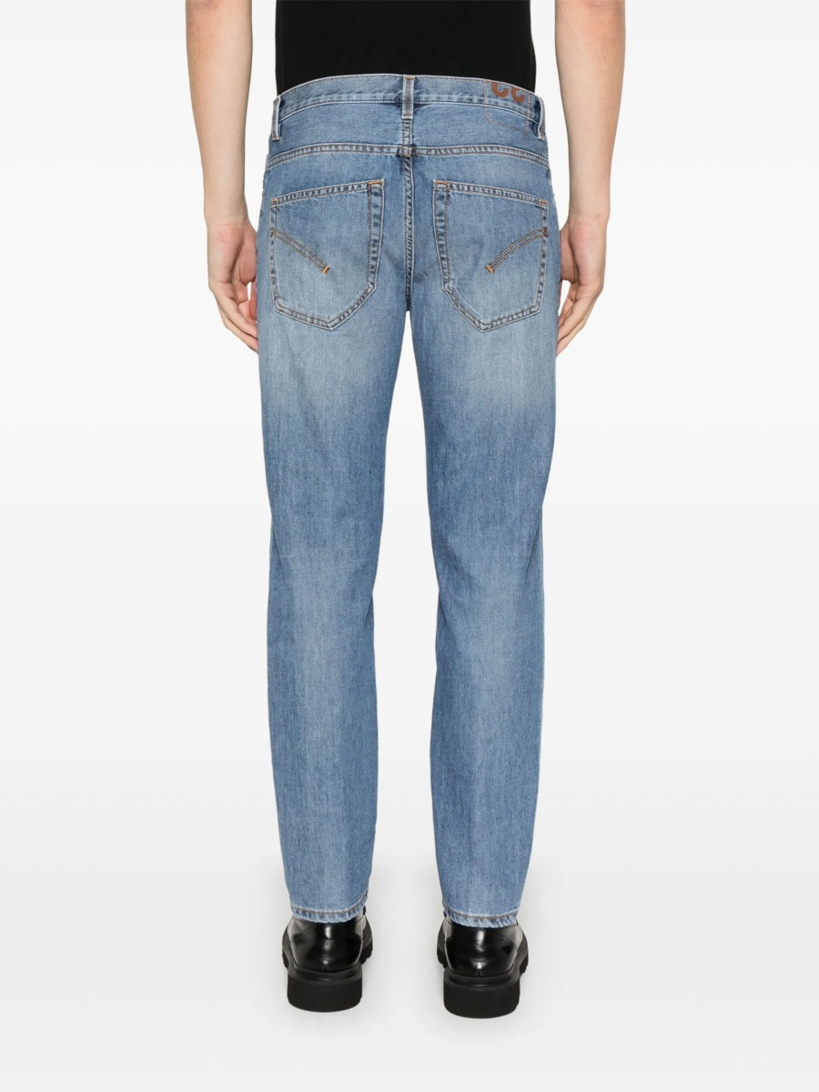 Blugi slim fit Dondup albastri - Img 4