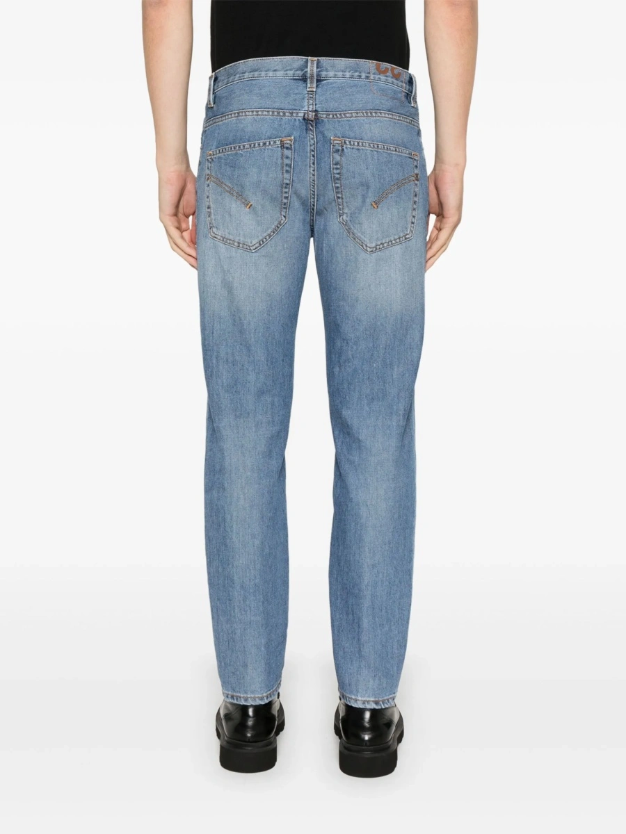 Blugi slim fit Dondup albastri - Img 4