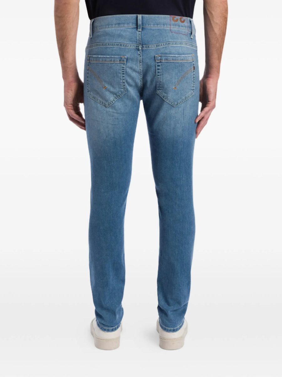 Blugi slim fit Dondup albastri - Img 3