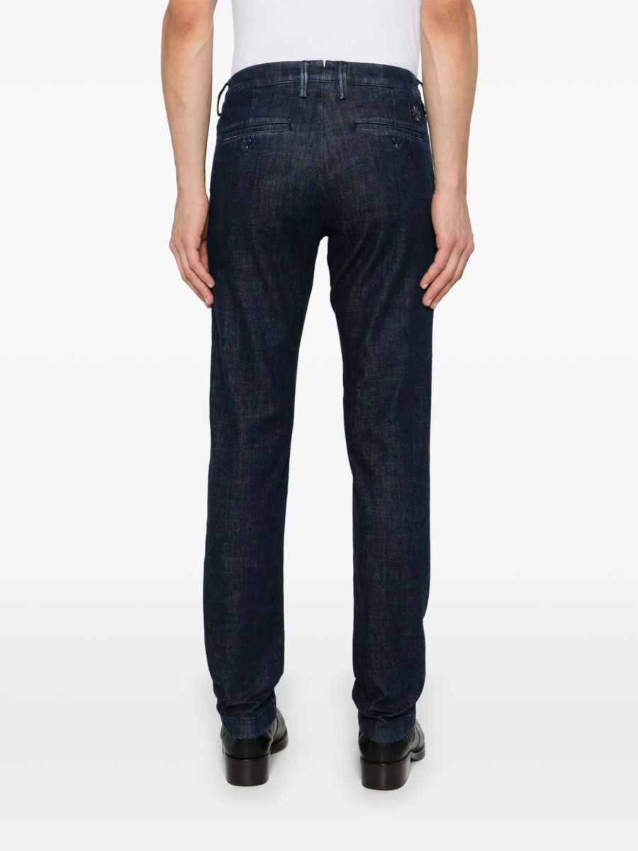 Blugi slim fit Jacob Cohen albastri - Img 4