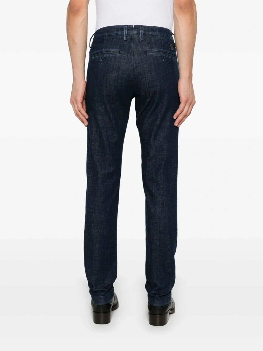 Blugi slim fit Jacob Cohen albastri - Img 4