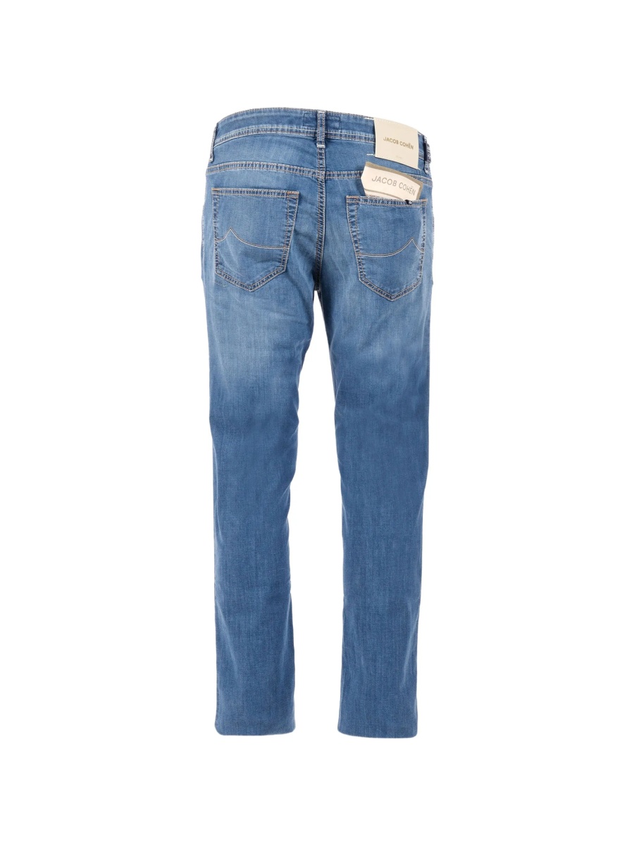 Blugi slim fit Jacob Cohen albastri - Img 2