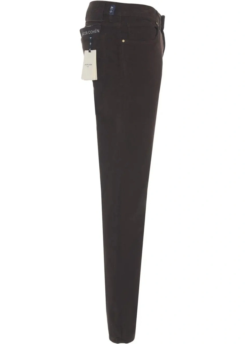 Blugi slim fit Jacob Cohen maro din denim - Img 3