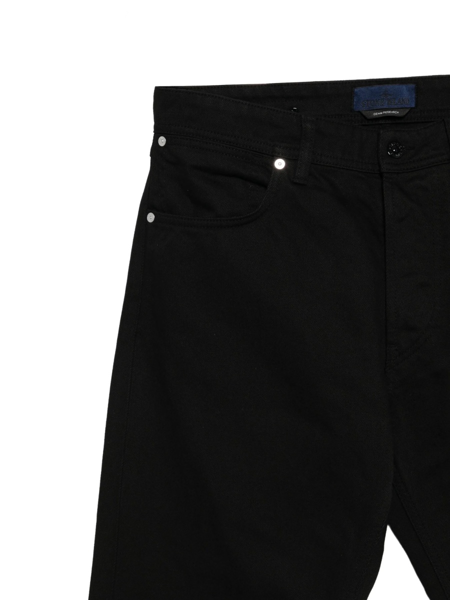 Blugi slim fit Stone Island negri - Img 3