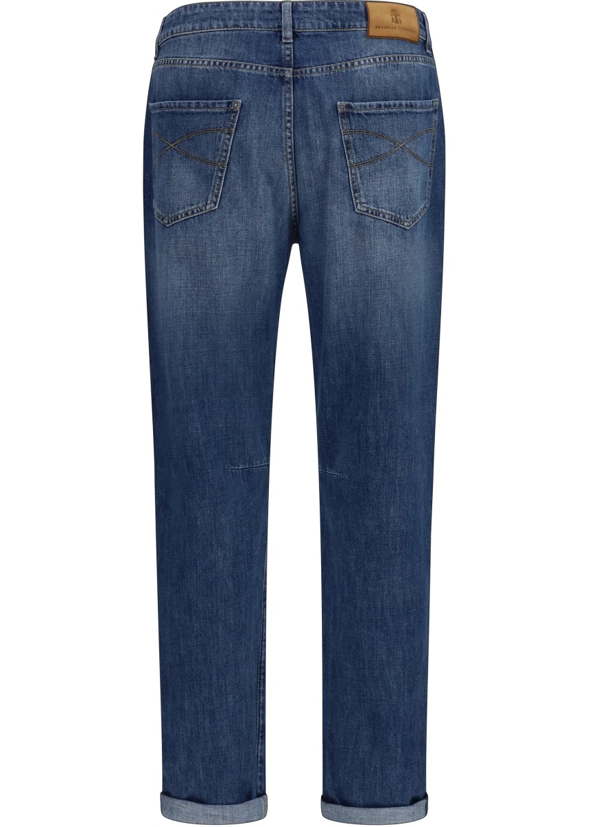 Blugi Straight five-pocket Jeans in cotton - Img 2