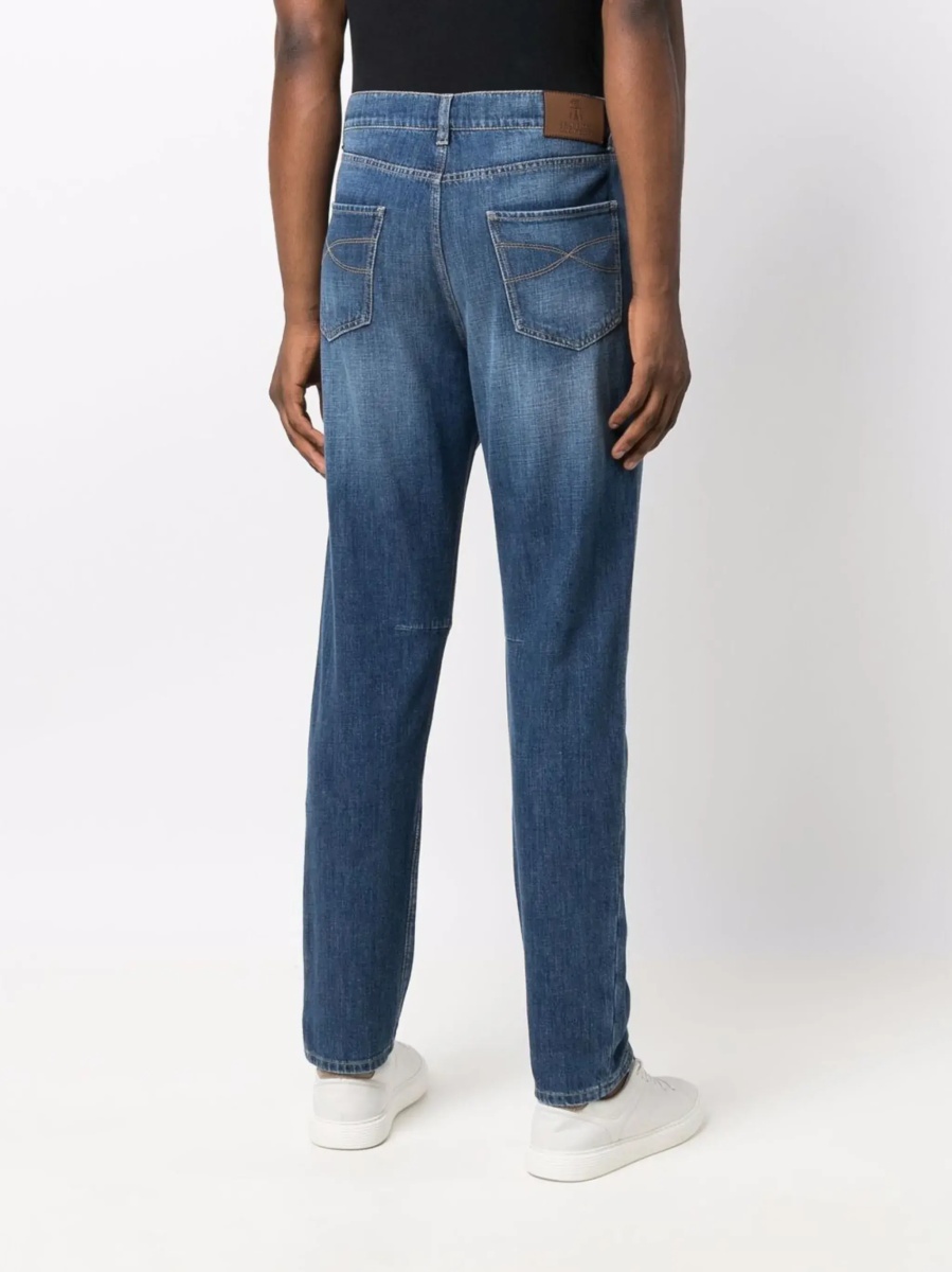Blugi Straight five-pocket Jeans in cotton - Img 6