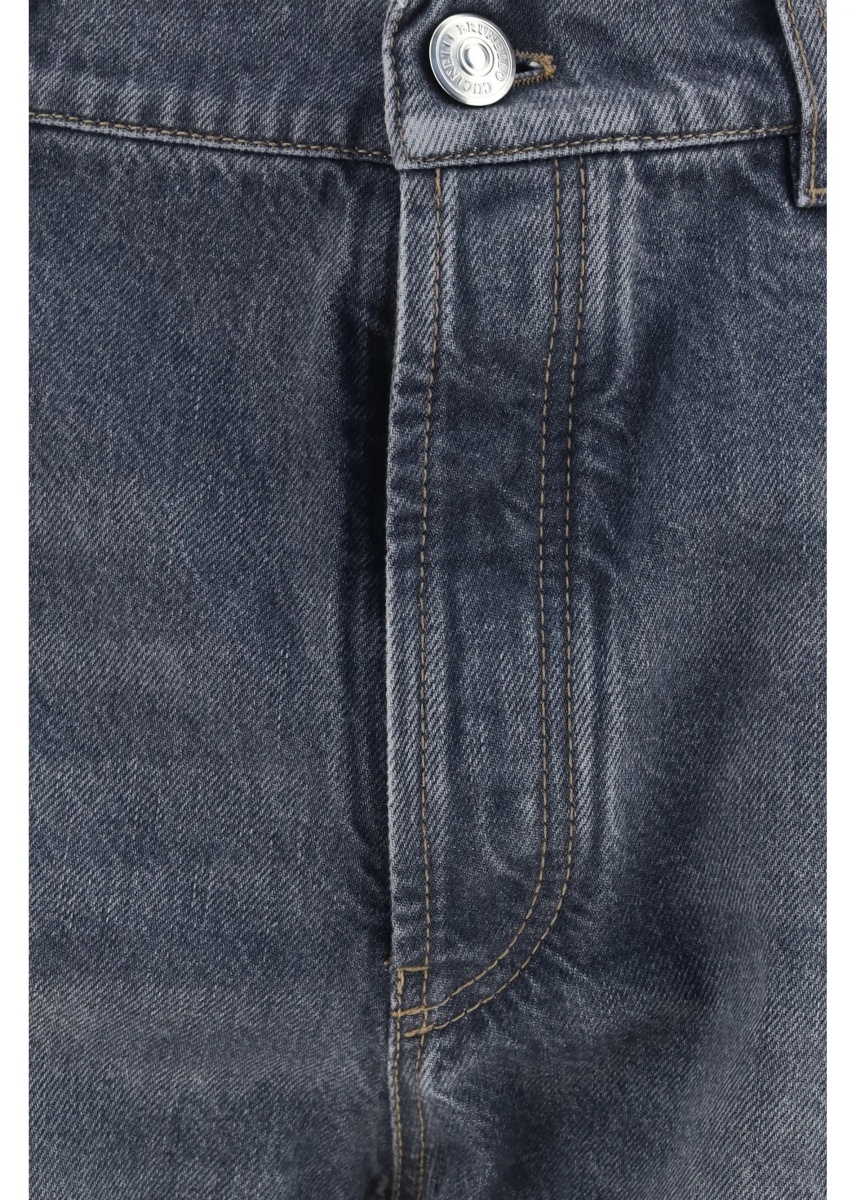Blugi Straight-leg turn-up Jeans - Img 3