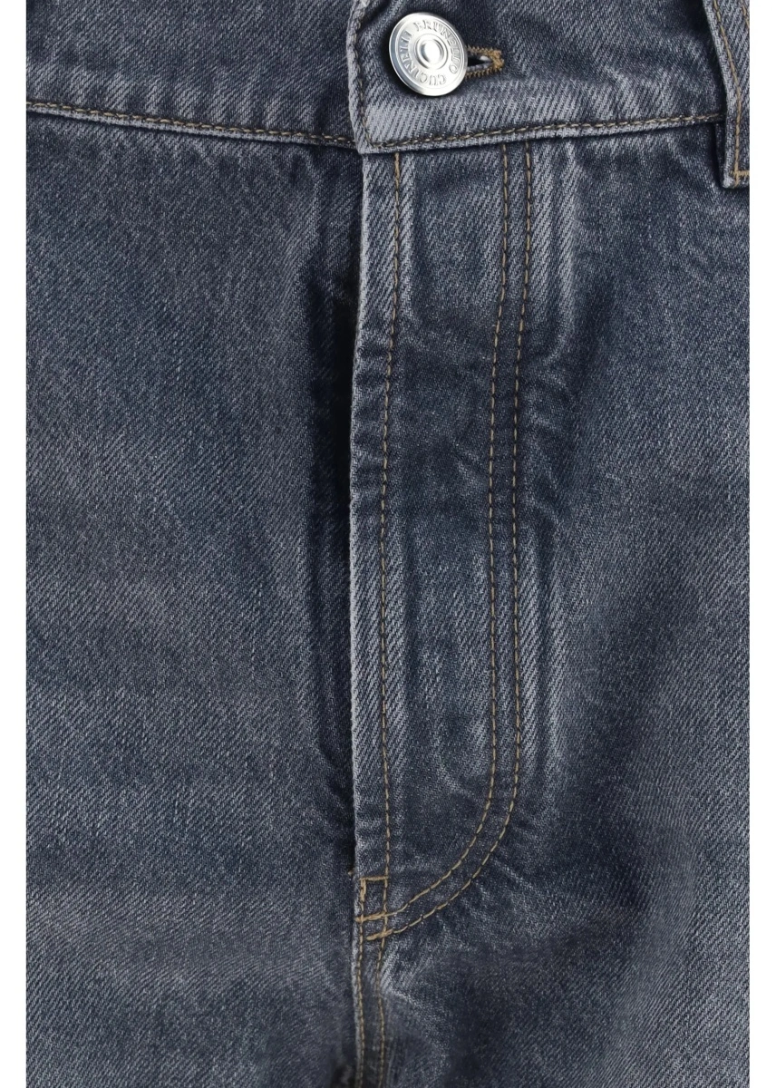Blugi Straight-leg turn-up Jeans - Img 3