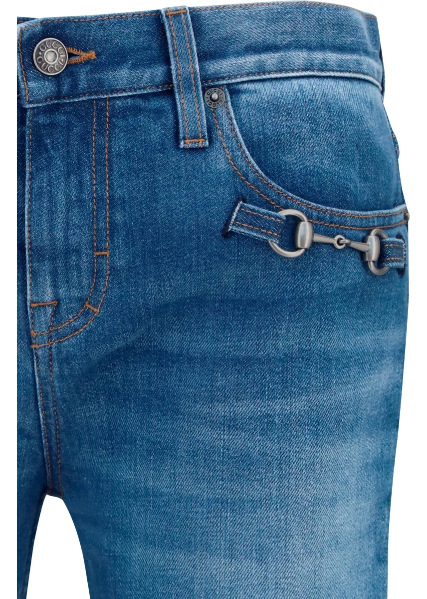 Blugi Stretch cotton Jeans with Horsebit - Img 3