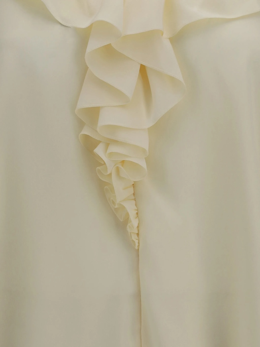 Bluza Chloe neutra din matase - Img 3