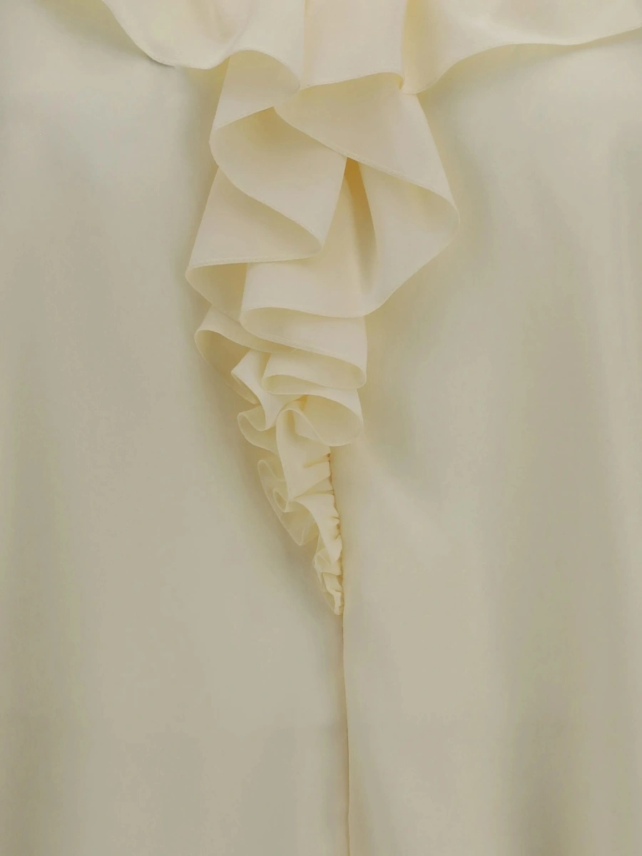 Bluza Chloe neutra din matase - Img 3