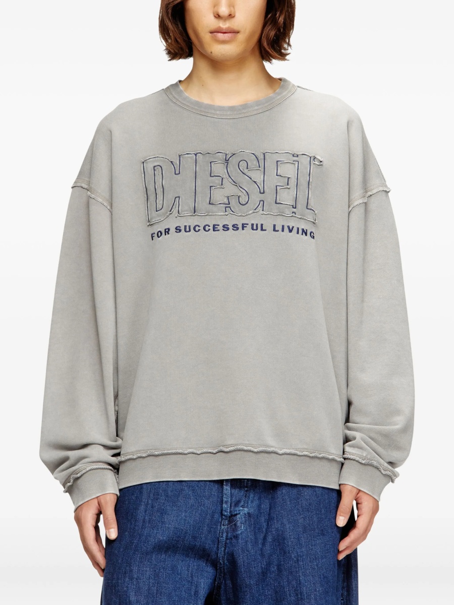 Bluza de trening Diesel gri - Img 3